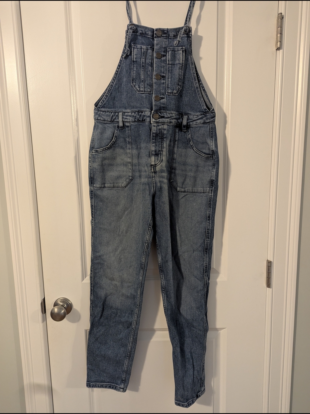Fat Face Light Blue Eco Denim Carrie Dungaree Overalls